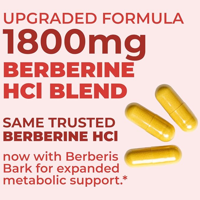 Vimerson Health Berberine Supplement with Third Party Tested Berberine 1800mg - Immune Support Supplement for Cardiovascular Gastrointestinal Function &amp Metabolic Aid - Vegan &amp Non-GMO