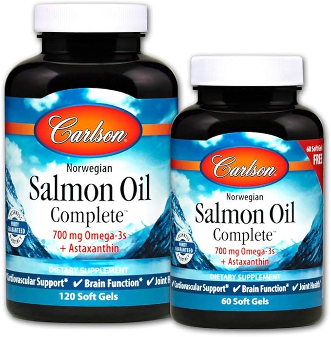 Carlson Labs Salmon Oil Complete Soft Gels 180 Count