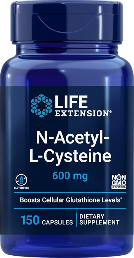 Life Extension N-Acetyl-L-Cysteine (NAC) 600mg 150 Capsules