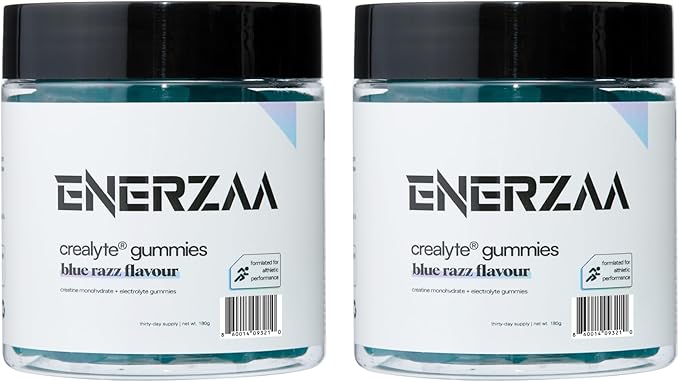 Daily Creatine Complex Gummies – 4.5g Active Blend with Essential Electrolytes – 2 Gummies per Day | 60 Count Jar | Supports Daily Vitality &amp Hydration (Pack of 2 Blue Razz Flavor)
