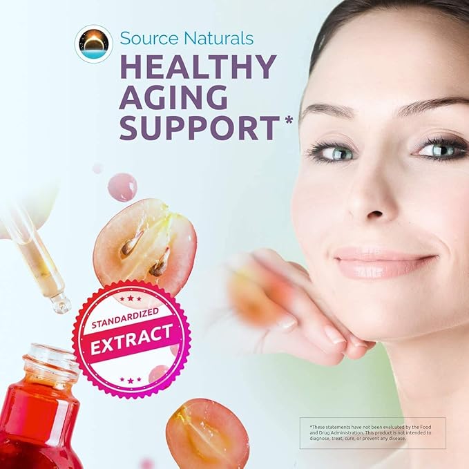 Source Naturals Resveratrol 200 for Healthy Aging* 200 mg - 120 Tablets