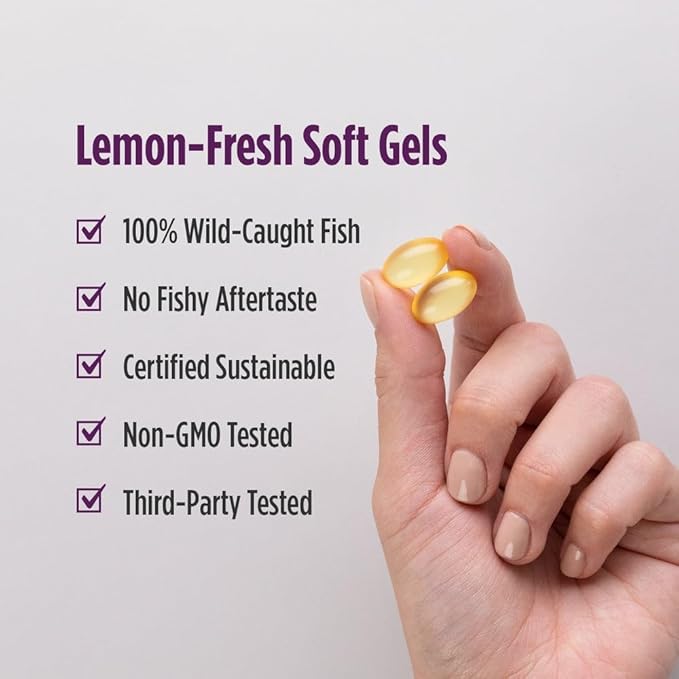 Nordic Naturals Omega Woman Lemon - 120 Soft Gels - 500 mg Omega-3 + 800 mg Evening Primrose Oil - Healthy Skin &amp Optimal Wellness - Non-GMO - 60 Servings