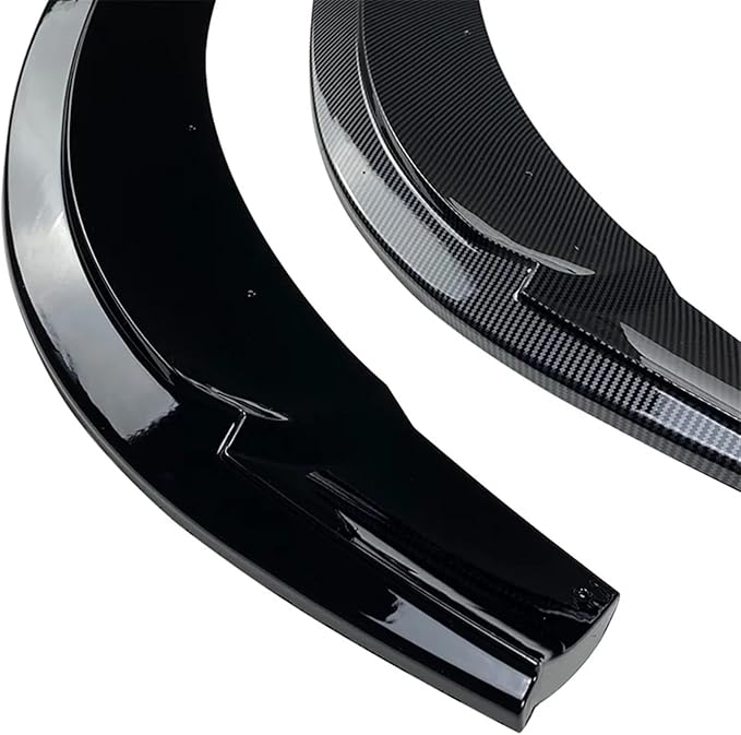 DYXN Front Bumper Lip Splitter Trim Under Chin Spoiler Compatible for Benz CLA Class C117 CLA200 260 CLA45 AMG 2013-2015(Carbon Look)