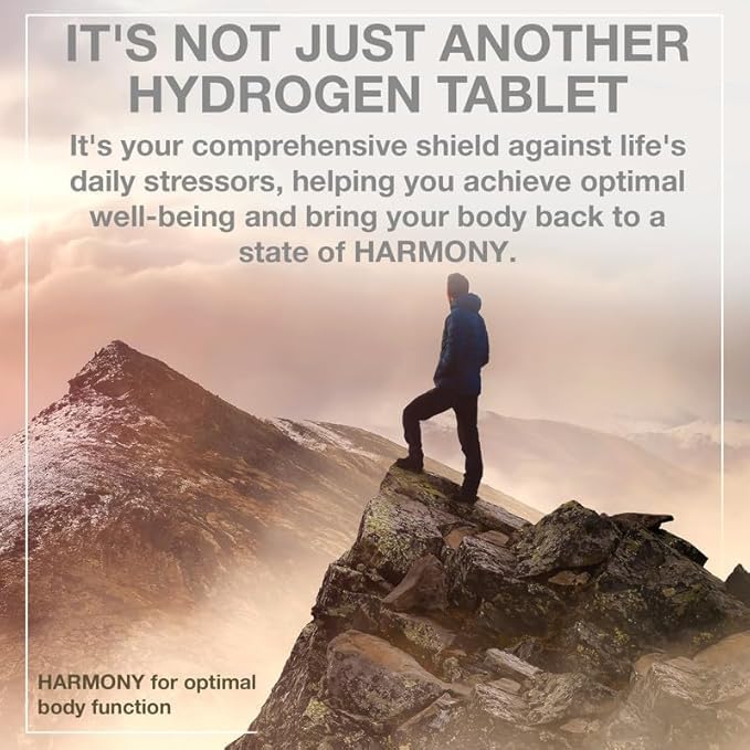 DRINK HRW Harmony Molecular Hydrogen Water Tablets: ImmunoLP20 Magnesium for Energy Boost Mental Focus Stress Support Daily Antioxidant Health Supplement (Raspberry 30 Count)