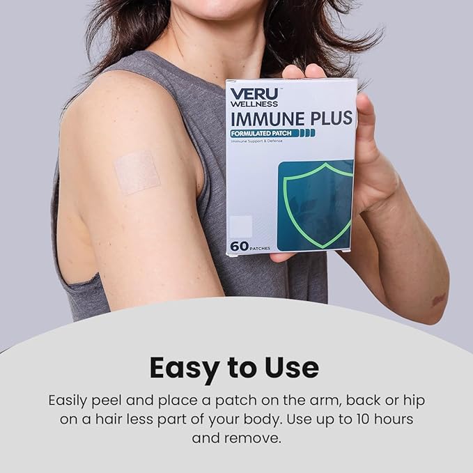 Veru Wellness Bariatric Immune D3/K2 - Post Bariatric Gastric Bypass and Sleeve Gastrectomy - Non Ingest Patch (60 Days)
