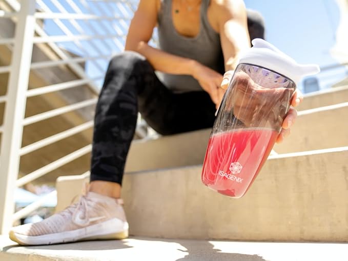 Isagenix Amped BCAA Plus - Help Promote FatBurning and Endurance During Workouts - Raspberry Lemonade Flavor - 9.5 oz Canister - 20 Servings