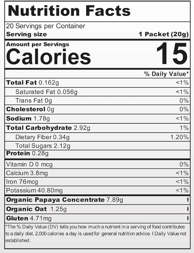 OMNi BiOTiC Caricol Gastro Papaya Supplement – Natural Heartburn Relief &amp Acid Reflux Support – Organic Papaya &amp Oat Formula – Soothes Acid Reflux Protects Stomach Lining Gentle Digestive Ai