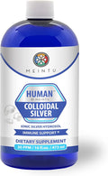 Human™ by MEINTU Ultra-Pure Colloidal Silver for Natural Immune Support* - 16oz - Economy Refill Size Premium Ionic Silver Hydrosol Supplement Safe for Adults Children and Pets