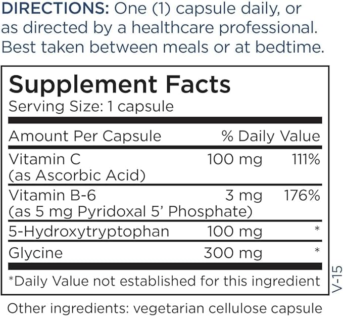 Metabolic Maintenance 5-HTP - Delivers 100 mg 5-Hydroxytryptophan - Supports Serotonin Pathways a Positive Outlook &amp Restfuness - 60 Servings - 60 Capsules