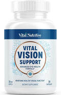 Vital Vision Support – Eye Health Supplement with Vitamin A Lutein Beta Carotene &amp Antioxidants – Eye Vitamins Support Hydration &amp Oxidative Stress -30 Days Serving