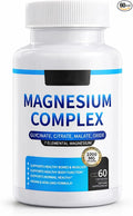 Magnesium Complex for Women &amp Men 1000mg — 7-in-1 Magnesium (Glycinate Citrate &amp Malate) for Sleep Support Stress Relief Muscle Recovery — Vegan 60 Capsules