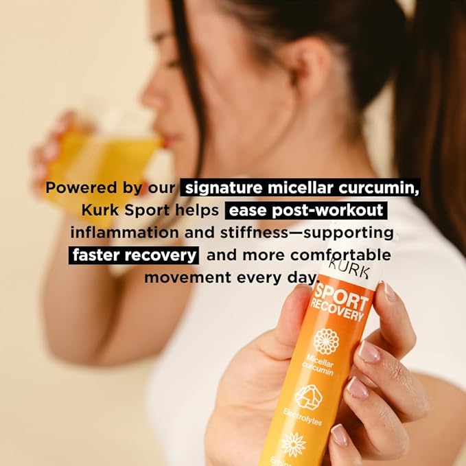 Kurk High Strength Liquid Curcumin Oil from Turmeric (Orange 1 Fl Oz) Sport Electrolyte Tablets (Pineapple 20 Effervescent Tabs) Bundle