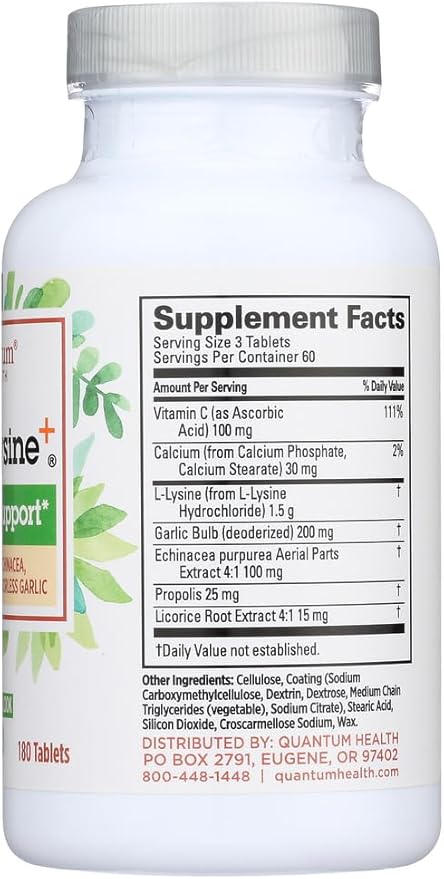 Super Lysine Plus+ 180 Tabs (Advanced Formula Lysine+) (Pack of 3)