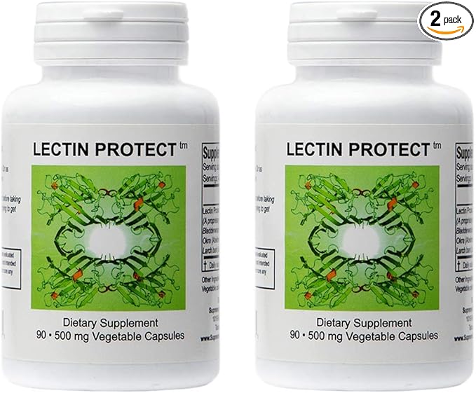 Supreme Nutrition Lectin Protect 90 Pure Herbal Combination Vegetarian Capsules | 2 Pack