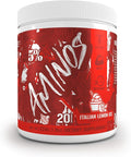 5% Nutrition Code Red Aminos BCAA &amp EAA Post Workout Recovery Powder | Full Spectrum Essential Amino Acid Complex for Men &amp Women (Italian Lemon Ice)