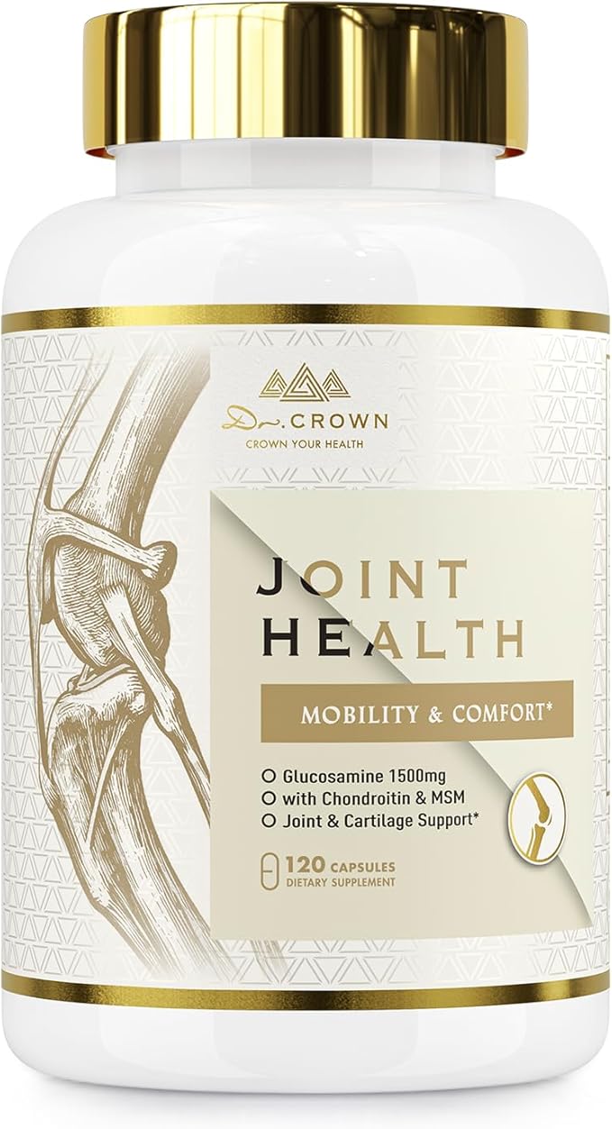 Joints Health Suppplement Glucosamine Chondroitin MSM - Joint Support Supplement for Women and Men with Turmeric MSM &ampBoswellia for Cartilage Joint Health and Flexibility - 120 Capsules