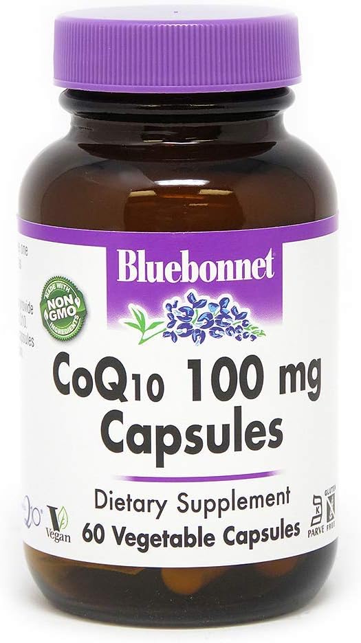 Bluebonnet CoQ-10 Vegetarian Capsules 100 mg 60 Count