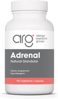 Allergy Research Group ARG Adrenal Cortex - Supports Healthy Stress Response &amp Metabolism - Delivers 150 mg Freeze-Dried Bovine Adrenal Cortex Tissue - 100 Servings - 150 Capsules