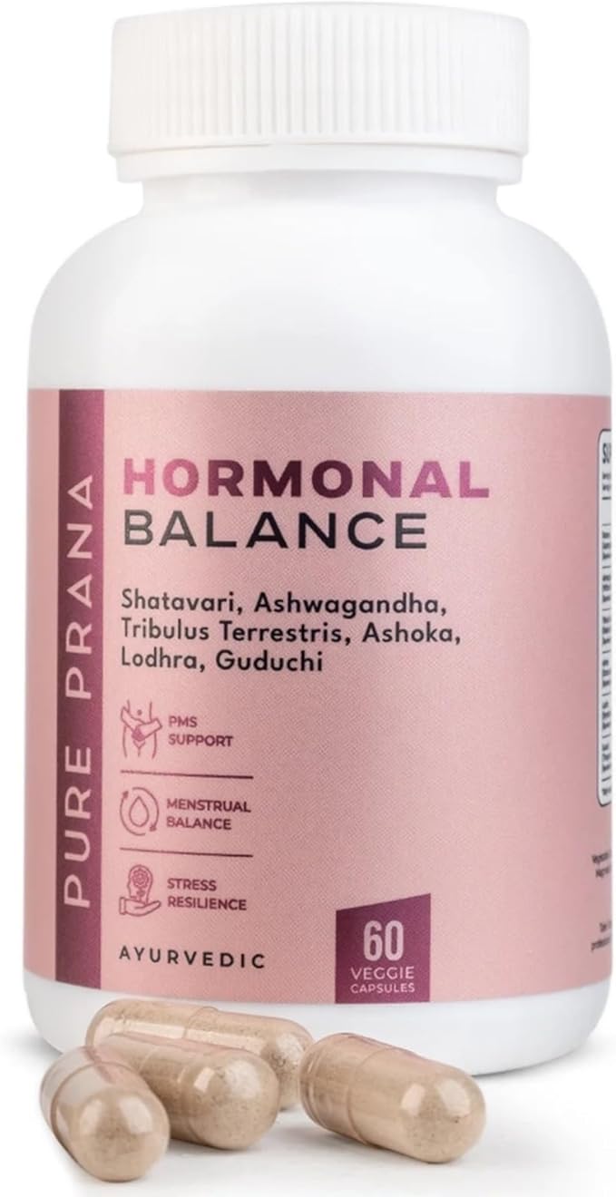 Pure Prana Ayurvedic Herbal Capsules for Women with Shatavari &amp Ashwagandha - Plant Based Daily Supplement for Routine Wellness - Vegan Friendly Capsules - 60 Count Bottle