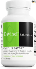 DAVINCI Labs Candid-Away - Digestive Gut Health Support Immune System Support with Digestive Enzymes Calcium Magnesium &amp More* - 90 Vegetarian Capsules (30 Servings)