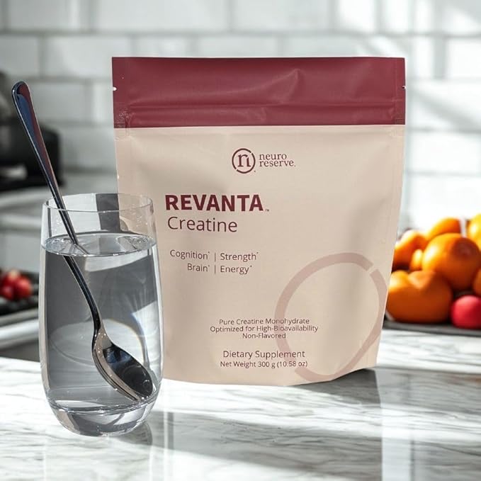 REVANTA Creatine Monohydrate Powder Cognitive &amp Lean Muscle Support Supplement for Women Men Cellular Energy for Memory Focus Strength &amp Healthy Aging Professional Grade Unflavored (300 Gr