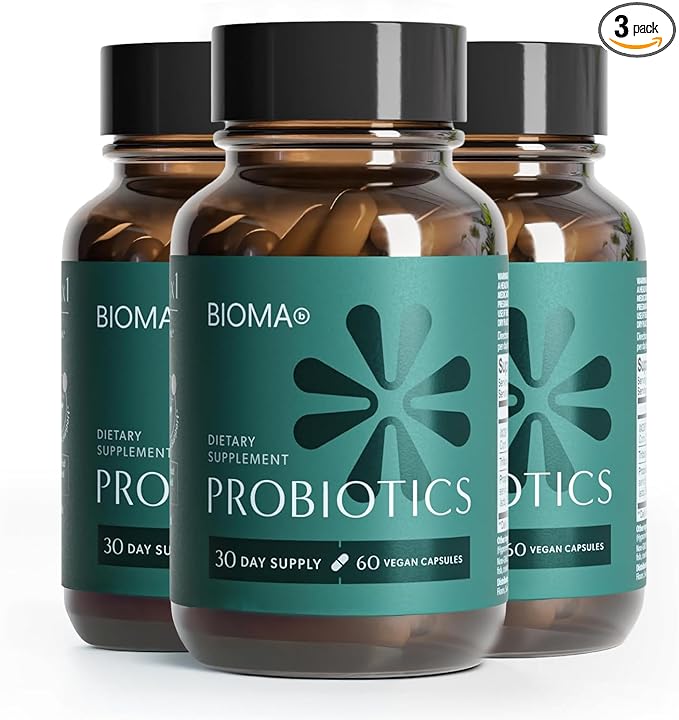 BIOMA Probiotics - Digestive Health Probiotic - Gut Support for Men &amp Women with Xylooligosaccharides Tributyrin &amp Bifidobacterium - Vegan &amp Gluten Free - 180 Delayed-Release Capsules (90