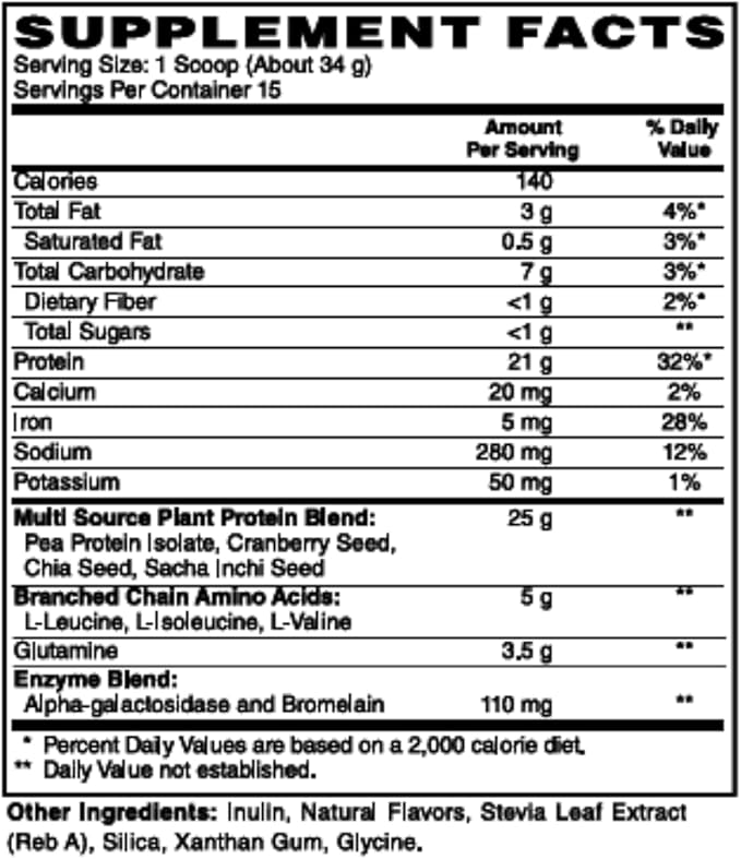 Plant Protein Vanilla Powder