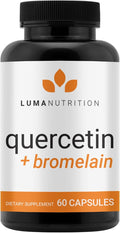 Luma Nutrition Quercetin 500mg - Quercetin with Bromelain Supplement - Antioxidant - Immune Support - Vegan &amp Gluten-Free - 60 Capsules