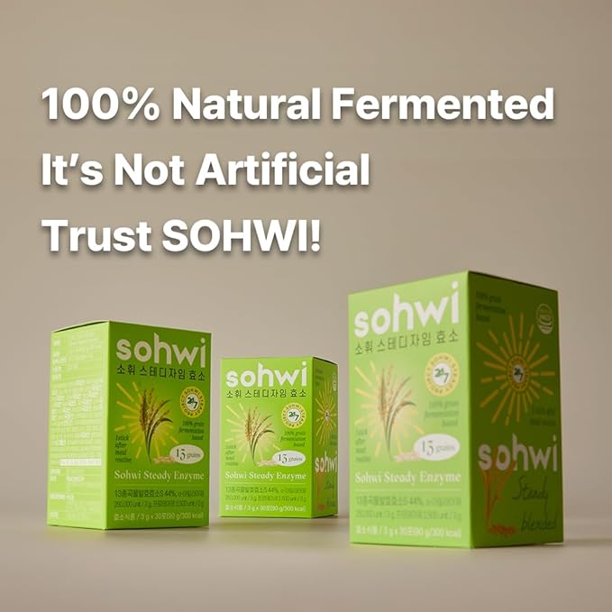Digestive Enzyme – 30 Sticks – Natural Fermentation Whole Grains Probiotics Clean Daily Wellness Support