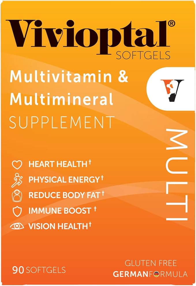 Vivioptal Multi 90 Softgels Multivitamin &amp Multimineral Gluten Free German Formula