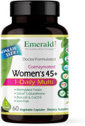 EMERALD LABS Women's 45+ 1-Daily Multi - Complete Multivitamin for Comprehensive Support Bone &amp Heart Health* - Designed for Women 45+ - Gluten-Free &amp Vegetarian- 60 Vegetable Capsules