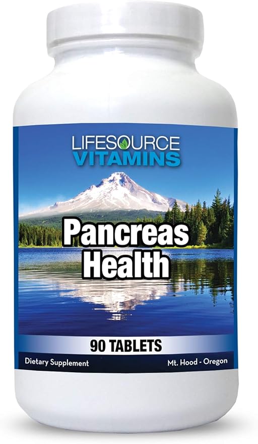 LifeSource Vitamins Pancreas Health-18 All Natural Synergistic Ingredients for Pancreas Health &amp Support