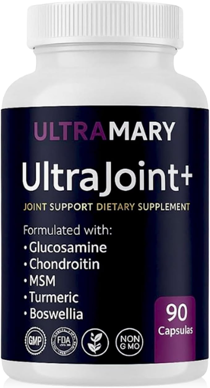Glucosamine Chondroitin MSM and Turmeric Supplement – Joint Support Supplement for Women and Men with Boswellia and Chondroitin Sulfate for Joint Health Mobility &amp Flexibility – 90 Capsules