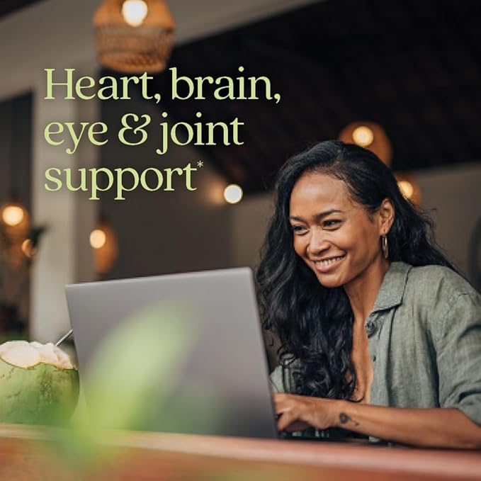 New Chapter Vegan Algae Oil DHA EPA and DPA Supplement - Vegan Omega-3 Complex for Heart Brain Eye &amp Joint Support - 30 Softgels