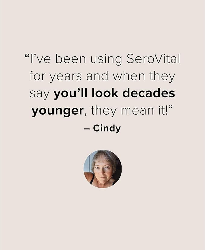 Serovital Renewal Complex - Anti Aging Supplements - Amino Acids - Peptides - Improved Energy and Immunity Better Deeper Sleep 30-Day Supply
