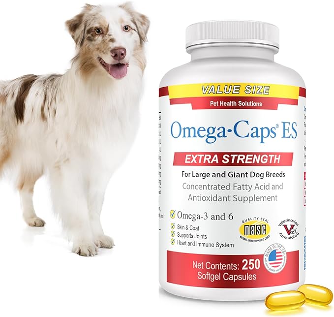 Omega-Caps ES for Large &amp Giant Dogs (250 Caps)