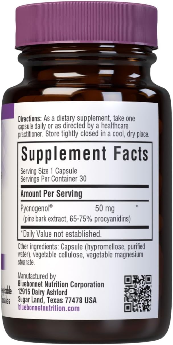 BLUEBONNET NUTRITION PYCNOGENOL 50 mg