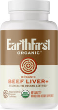 Beef Liver+ – Regenerative Organic Certified Grass-Fed Liver Supplement – Natural Source of Iron Vitamin A &amp B12 – Supports Energy Detox &amp Metabolic Health – 90 Capsules