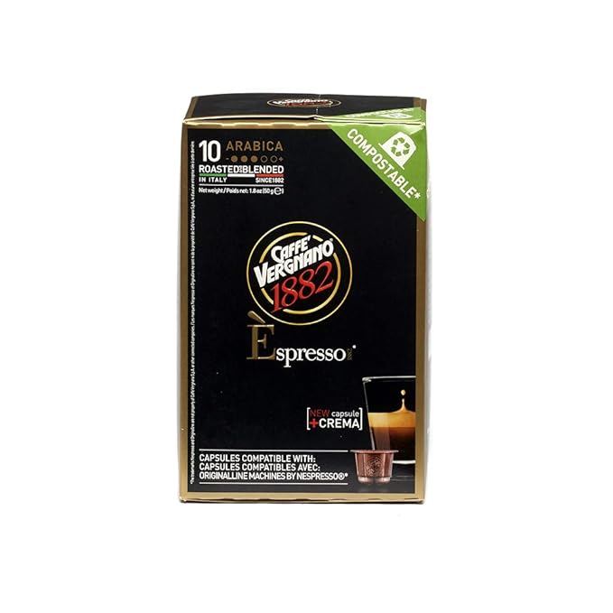 Caffè Vergnano Arabica Capsules Compatible with Original Line Machines by Nespresso - 10 capsules