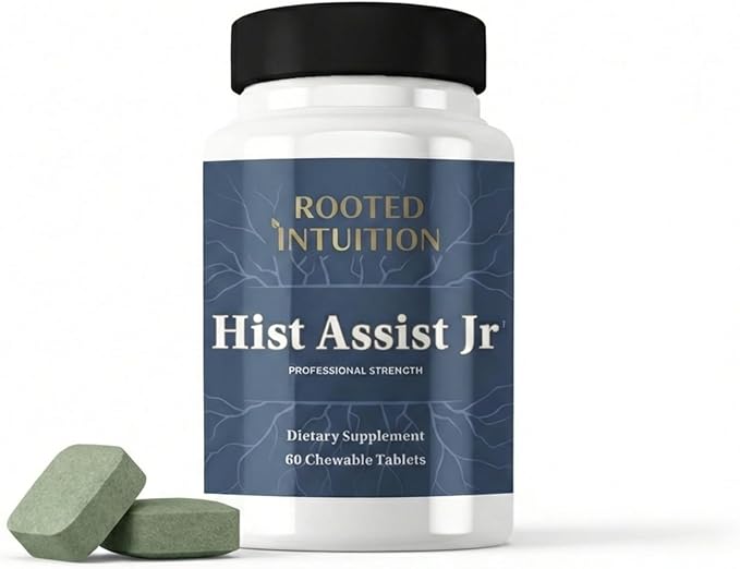 Hist Assist Jr – Kids Chewable Seasonal Support with Quercetin NAC Bromelain &amp Vitamin C | Tasty Berry Flavor | Non-GMO Gluten Free | 60 Chewable Tablets