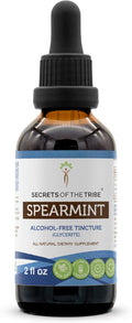 Secrets of the Tribe Spearmint Alcohol-Free Liquid Extract Spearmint (Mentha spicata) Dried Leaf Tincture Supplement (2 FL OZ)