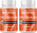 Santo Remedio Articulaciones Joint Health Support Supplement Promotes Joint Comfort Mobility &amp Function Clinically Proven TamaFlex™ Formula 60 Capsules per Jar (30 Servings) Pack of 2