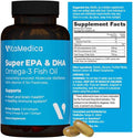 High-Potency Super EPA/DHA Fish Oil 750mg of Essential Omega-3 Fatty Acids | EPA &amp DHA | Heart Health Brain Health Immune System Health