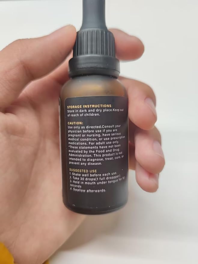 Organic Oil Drop C02 Extraction Vegan Non-GMO - Natural Tincture Drops 4-Pack