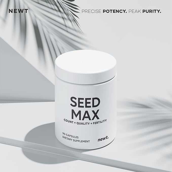 SEED MAX™ Men’s Fertility Supplement – Advanced Male Fertility Support with Maca Tongkat Ali &amp Ginseng – Supports Sperm Count Motility &amp Semen Volume – 90 Capsules (30-Day Supply)