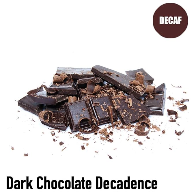 Dark Chocolate Decadence Flavored Decaf Coffee Ground Fresh Roasted 5 lbs