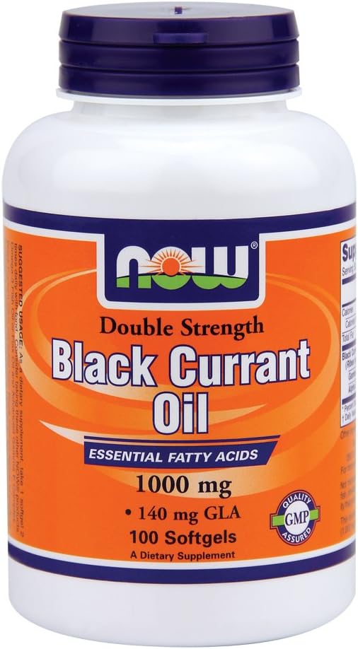 Now Foods Black Currant Oil 1000 mg - 100 Softgels 6 Pack