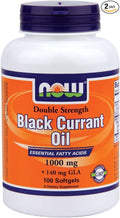 NOW Foods Black Currant Oil 1000 mg - 100 Softgels 2 Pack