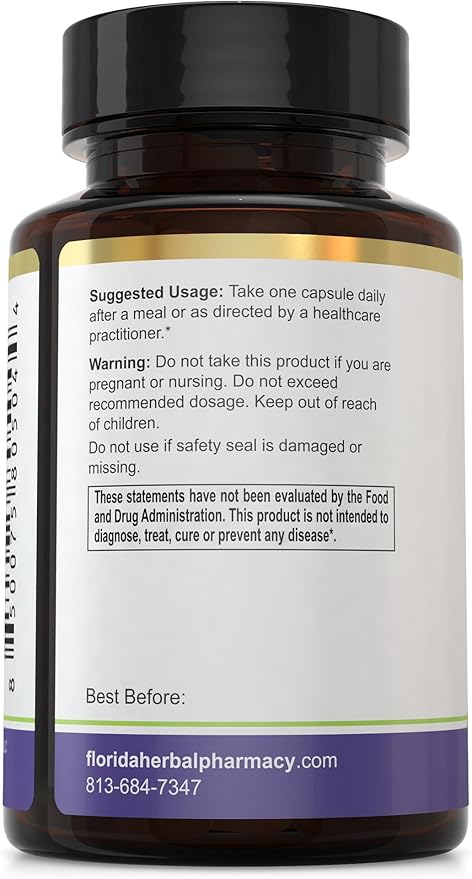 Florida Herbal Pharmacy Chrysin 5 7 - Dihydroxyflavone Supplement Capsules (120 Capsules) 4 Months Supply