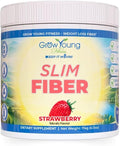 Grow Young Fitness Slim Fiber Supplement - Strawberry Fiber Powder for Digestive Support and Managing Cravings (1 Container 30 Servings)